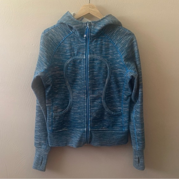Lululemon Scuba Hoodie Stretch Wee Are From Space Blue Size 10 W4A62S - Picture 5 of 16